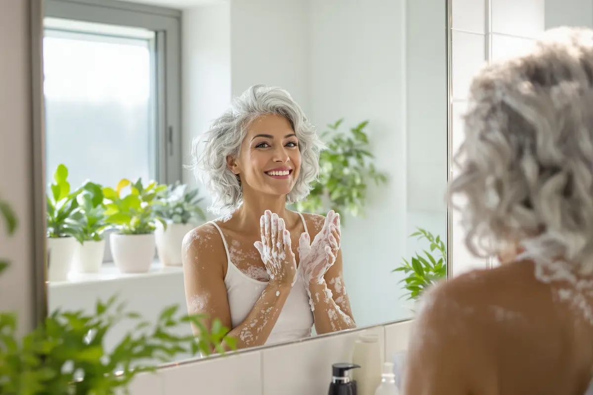 Geen verf nodig: deze shampoo-truc laat je grijze haar weer stralen!